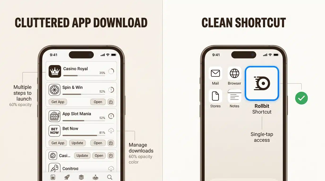 Browser-based casino access saves device storage and eliminates manual updates